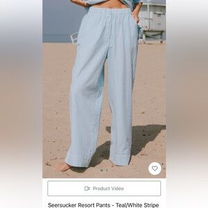 Seersucker blue daily drills set